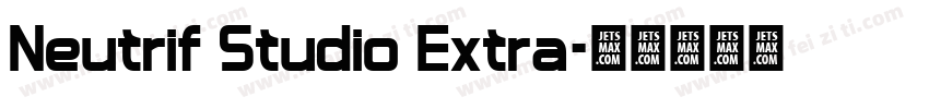 Neutrif Studio Extra字体转换